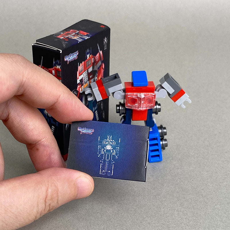 Optimus Prime Mini MOC Set Come with Box and Manual