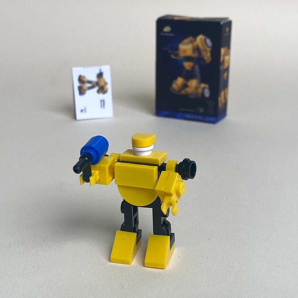 Mini Transformers Bumblebee MOC Brick Set Come with Box and Manual