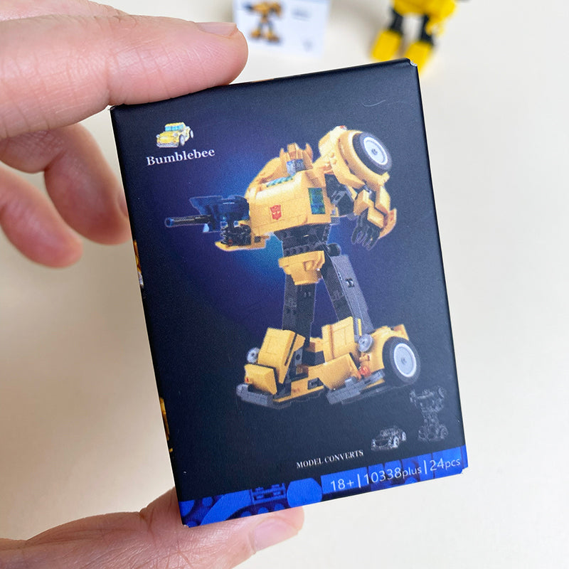 Mini Transformers Bumblebee MOC Brick Set Come with Box and Manual
