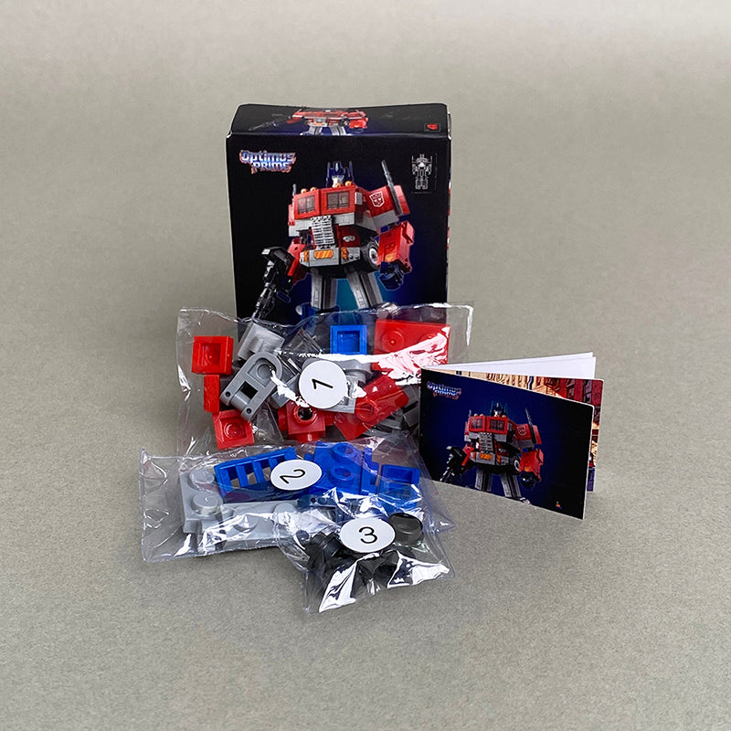 Optimus Prime Mini MOC Set Come with Box and Manual