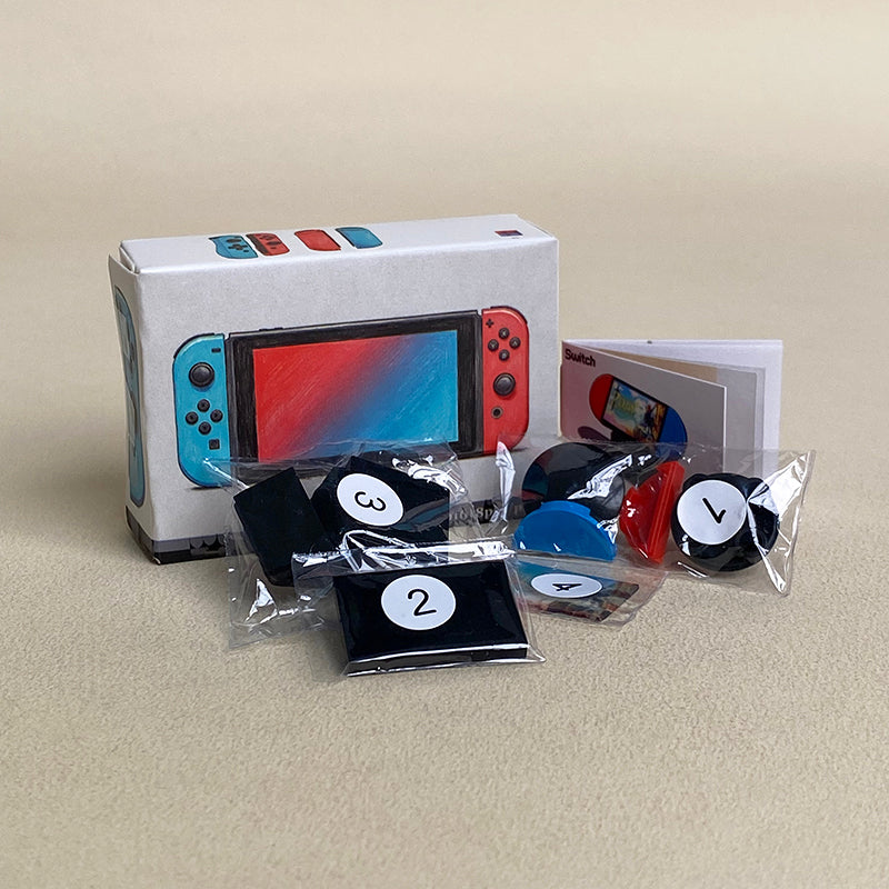 Switch Mini Building Blocks Set come with Manual Cart and Box