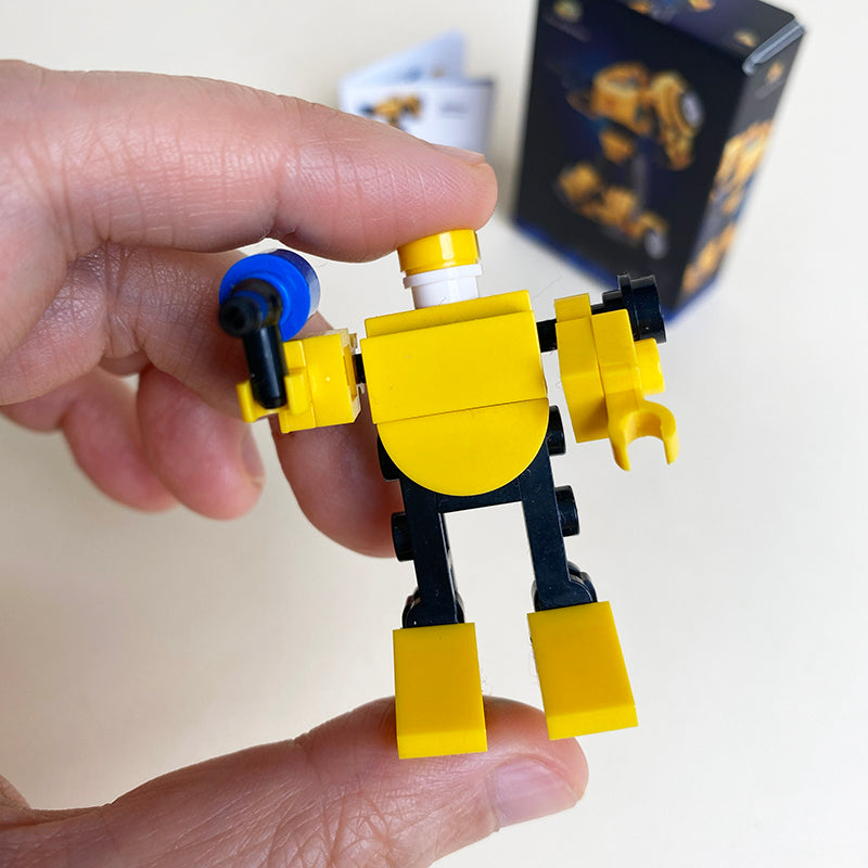 Mini Transformers Bumblebee MOC Brick Set Come with Box and Manual