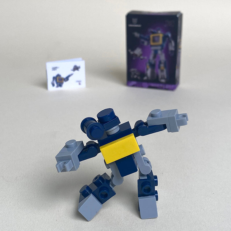 Mini Transformers Soundwave MOC Brick Set Come with Box and Manual