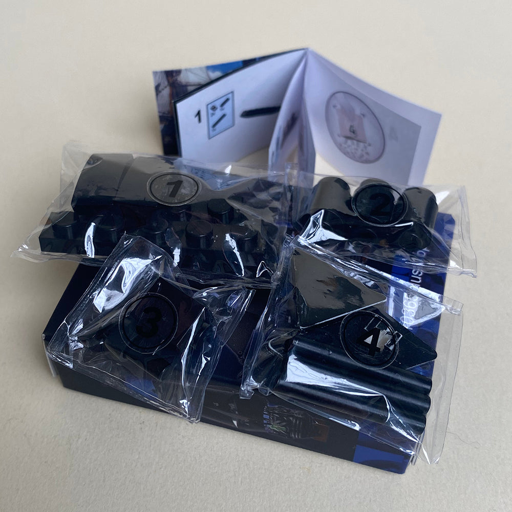 Миниатюрный набор Black Pearl MOC ручной работы, в комплекте коробка и инструкция. 