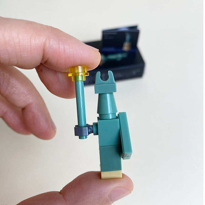 Самодельный набор миниатюрных кубиков «Статуя Свободы» в коробке с инструкцией. Ручная работа. 