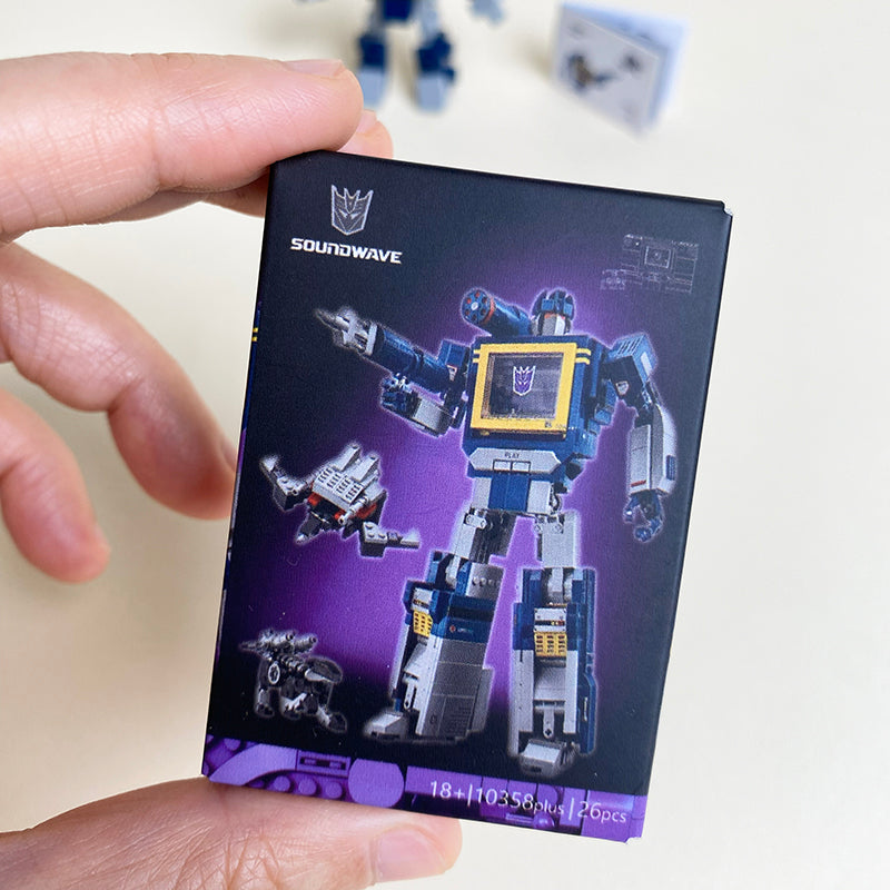 Mini Transformers Soundwave MOC Brick Set Come with Box and Manual