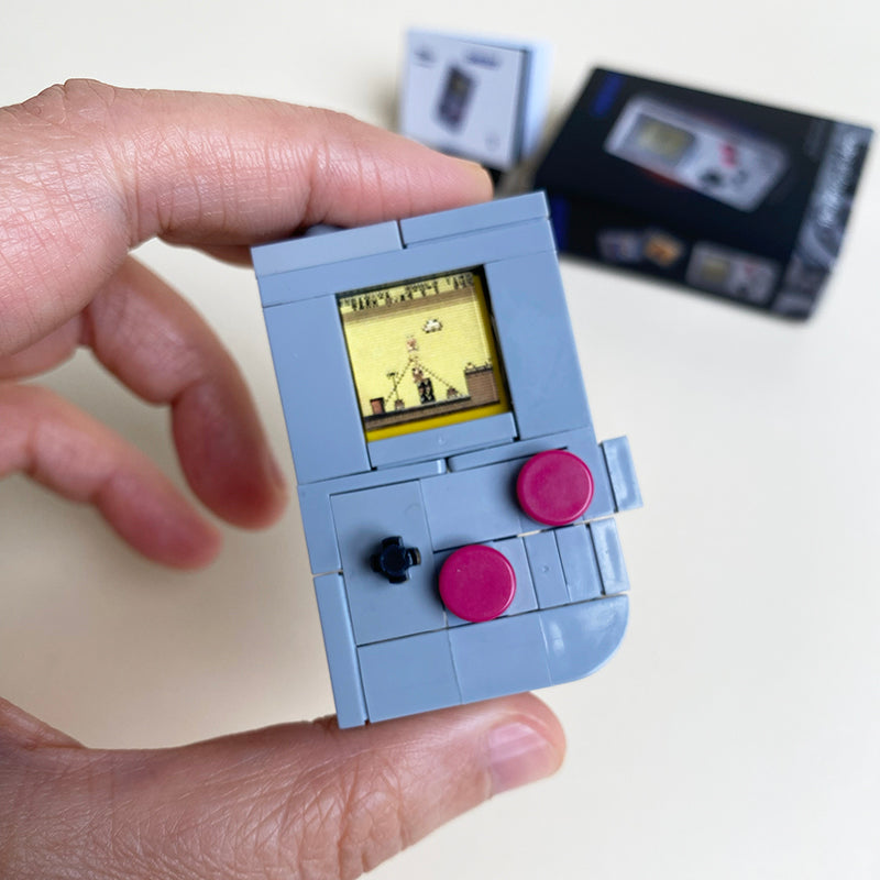 Mini Game Boy MOC Brick Set Come with Box and Manual