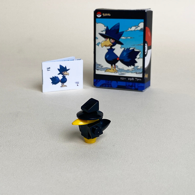 Mini Pokémon Murkrow MOC Set Come with Box and Manual