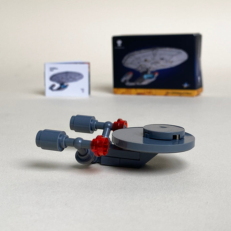 Mini U.S.S. Enterprise MOC Set 10356Plus Come with Box and Manual