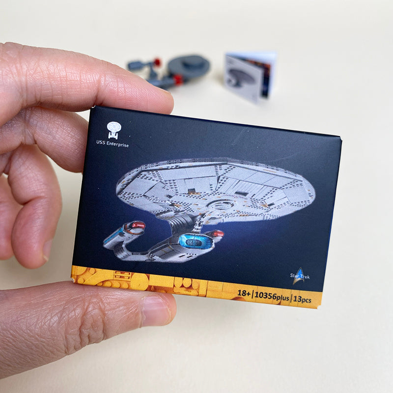 Mini U.S.S. Enterprise MOC Set 10356Plus Come with Box and Manual