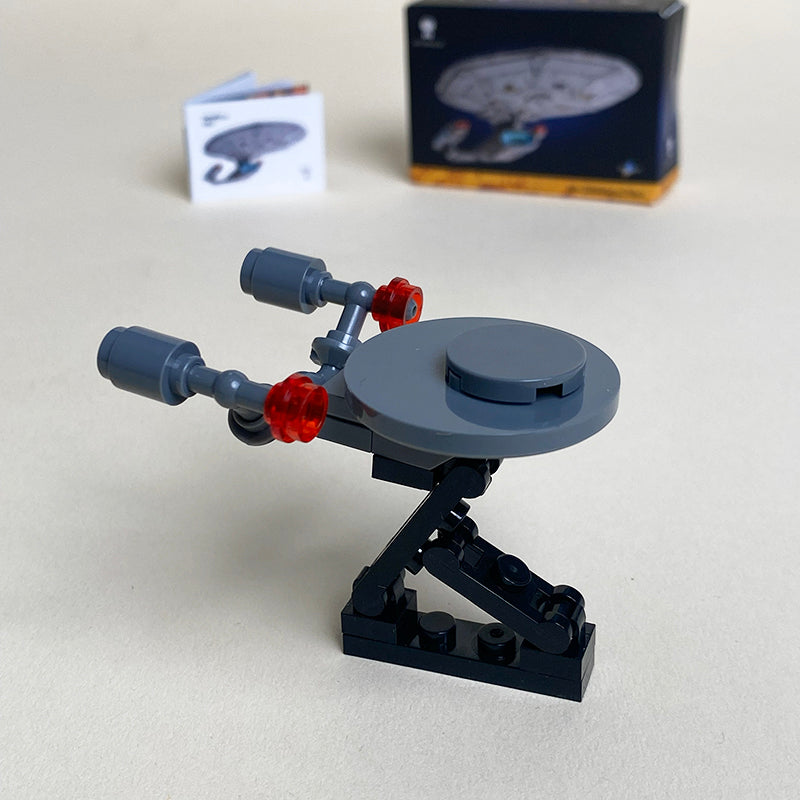 Mini U.S.S. Enterprise MOC Set 10356Plus Come with Box and Manual