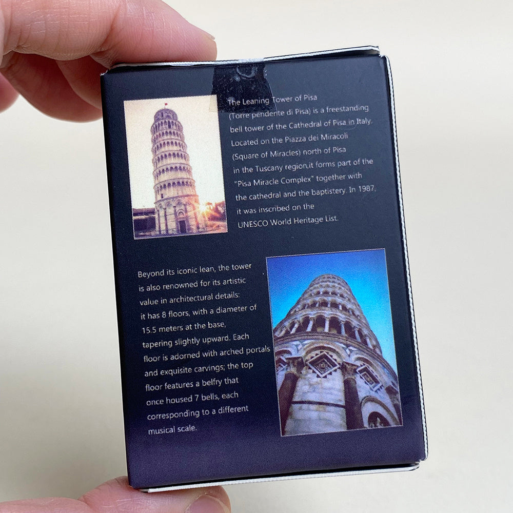 Mini Leaning Tower of Pisa MOC Set Come with Box and Manual