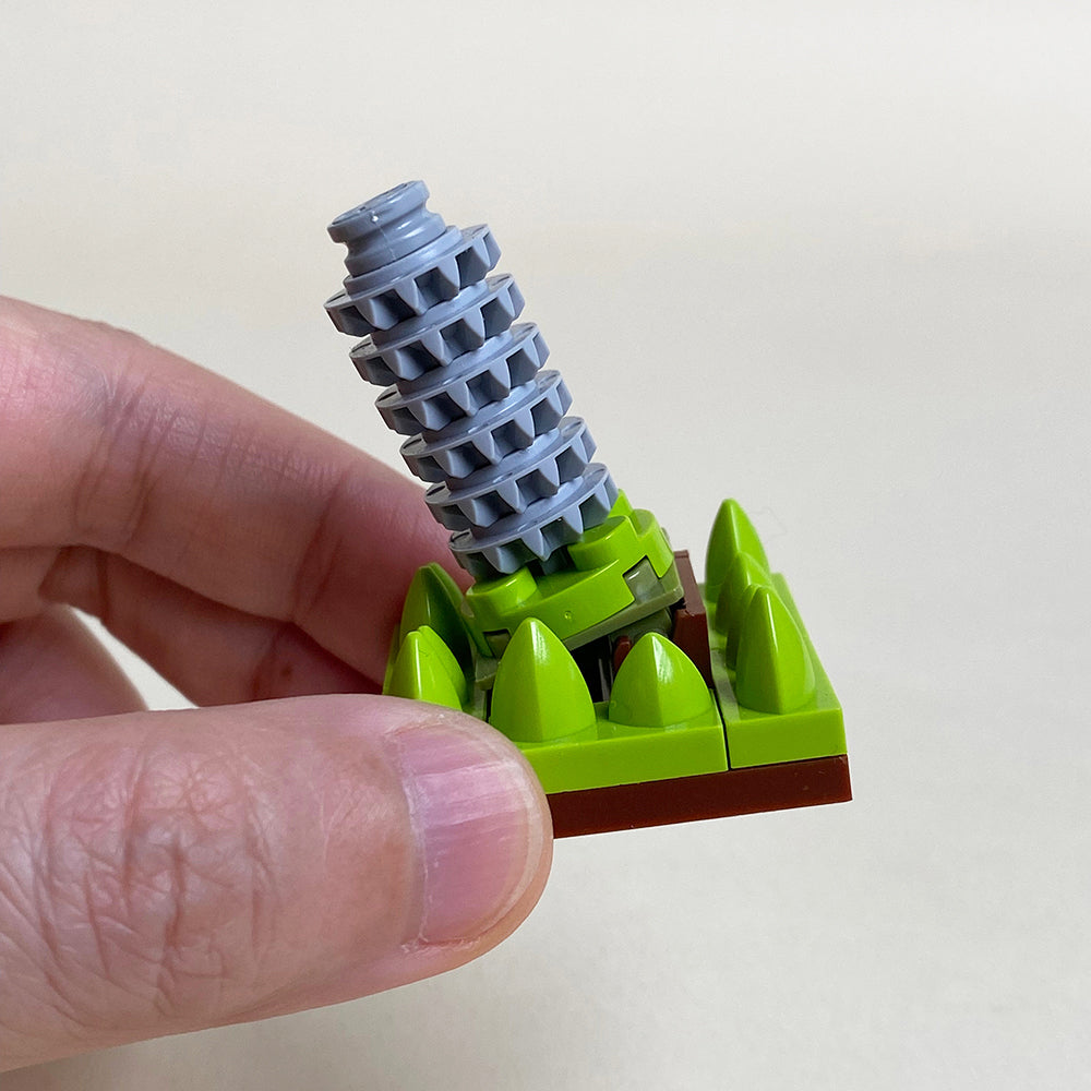 Mini Leaning Tower of Pisa MOC Set Come with Box and Manual