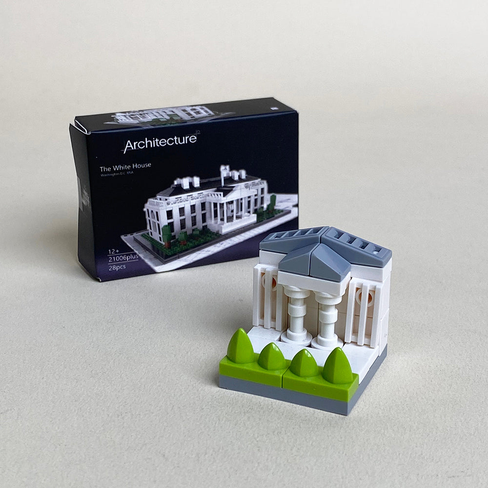 Mini White House MOC Set Come with Box and Manual
