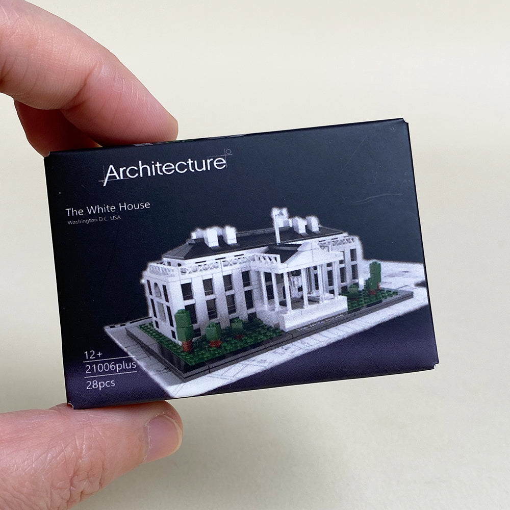 Mini White House MOC Set Come with Box and Manual