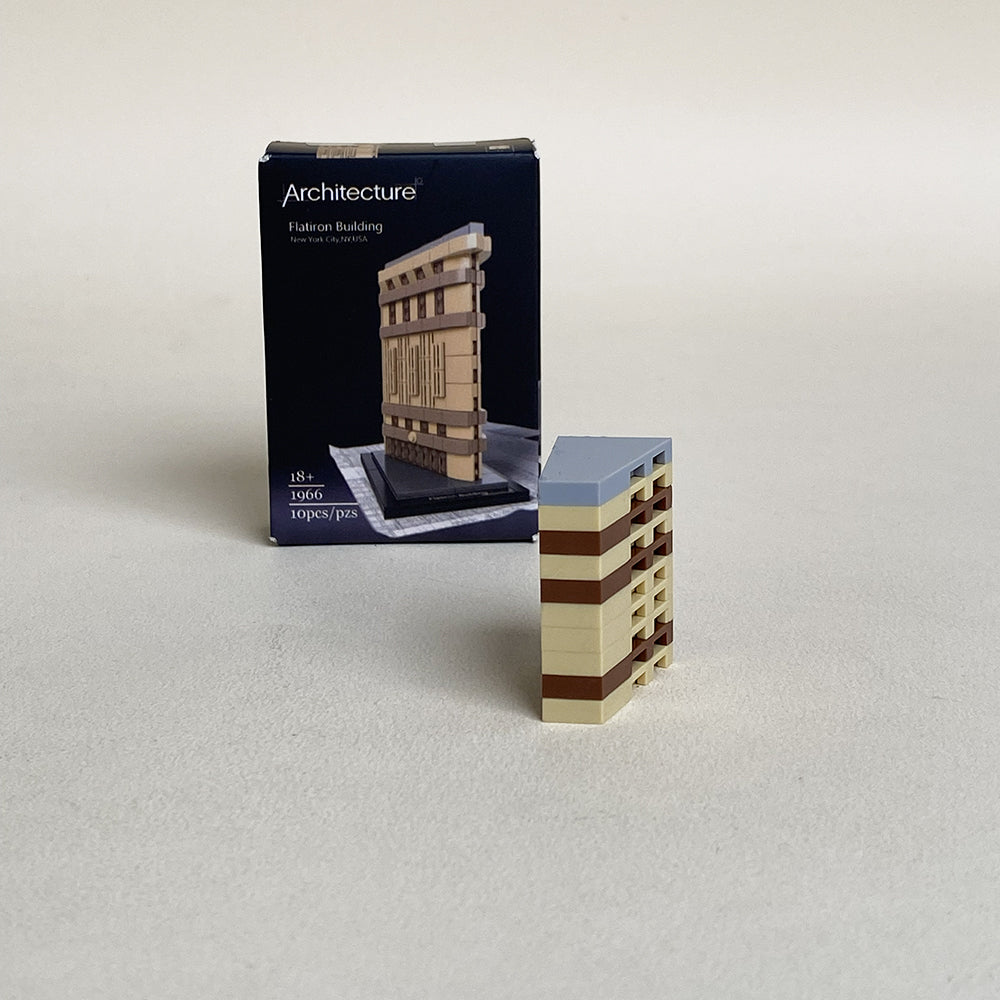 Flatiron Building Mini MOC Set Come with Box and Manual