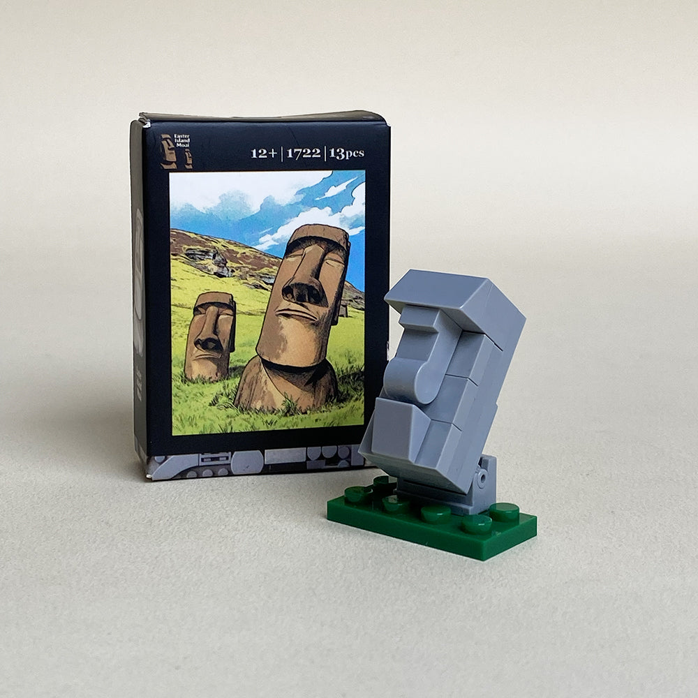Moai Mini MOC Set (Easter Island Edition) Come with Box and Manual