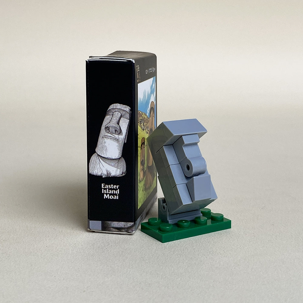 Moai Mini MOC Set (Easter Island Edition) Come with Box and Manual