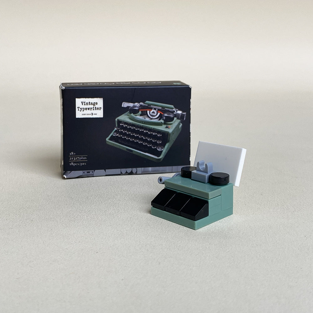 Typewriter Enthusiast Mini MOC Set Come with Box and Manual