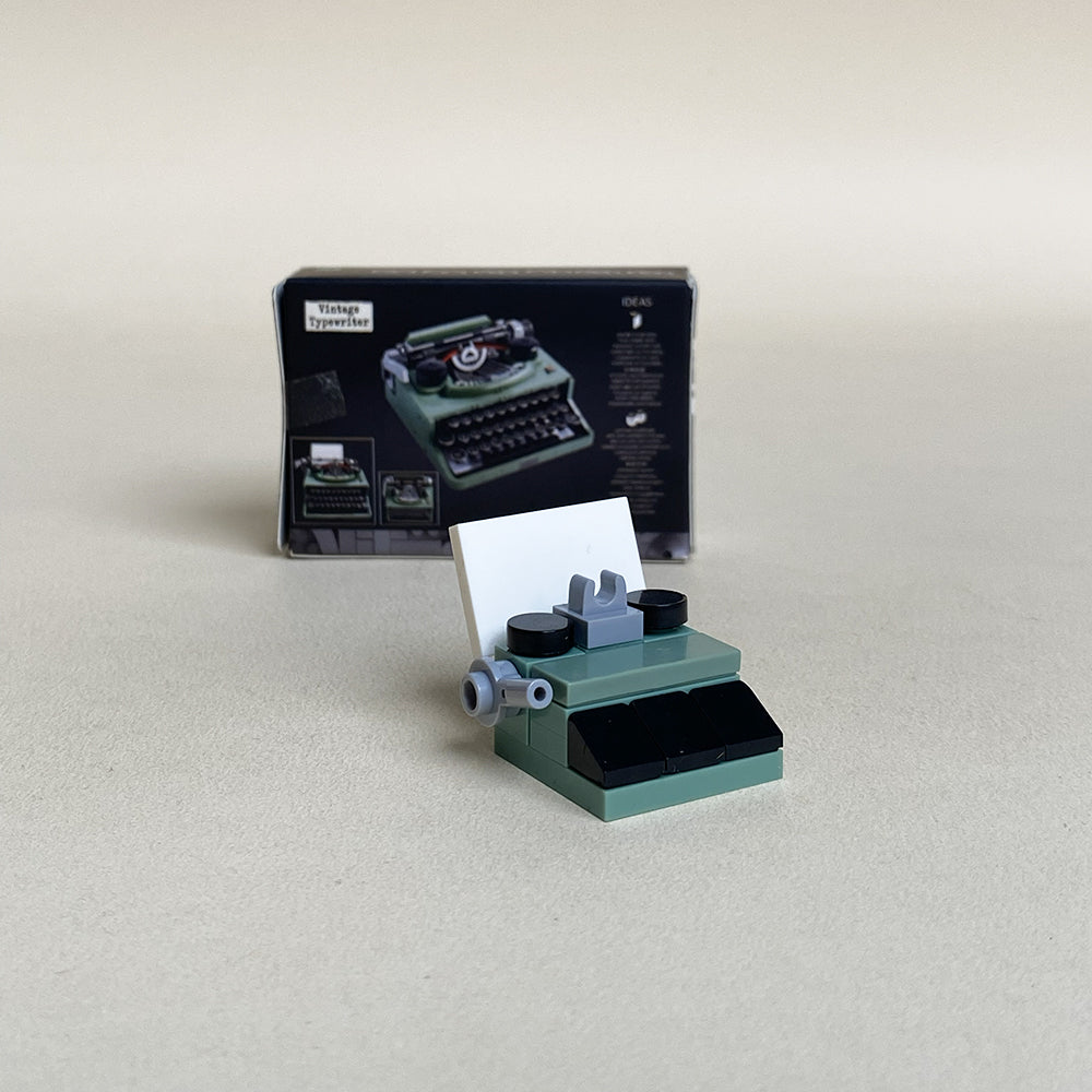 Typewriter Enthusiast Mini MOC Set Come with Box and Manual