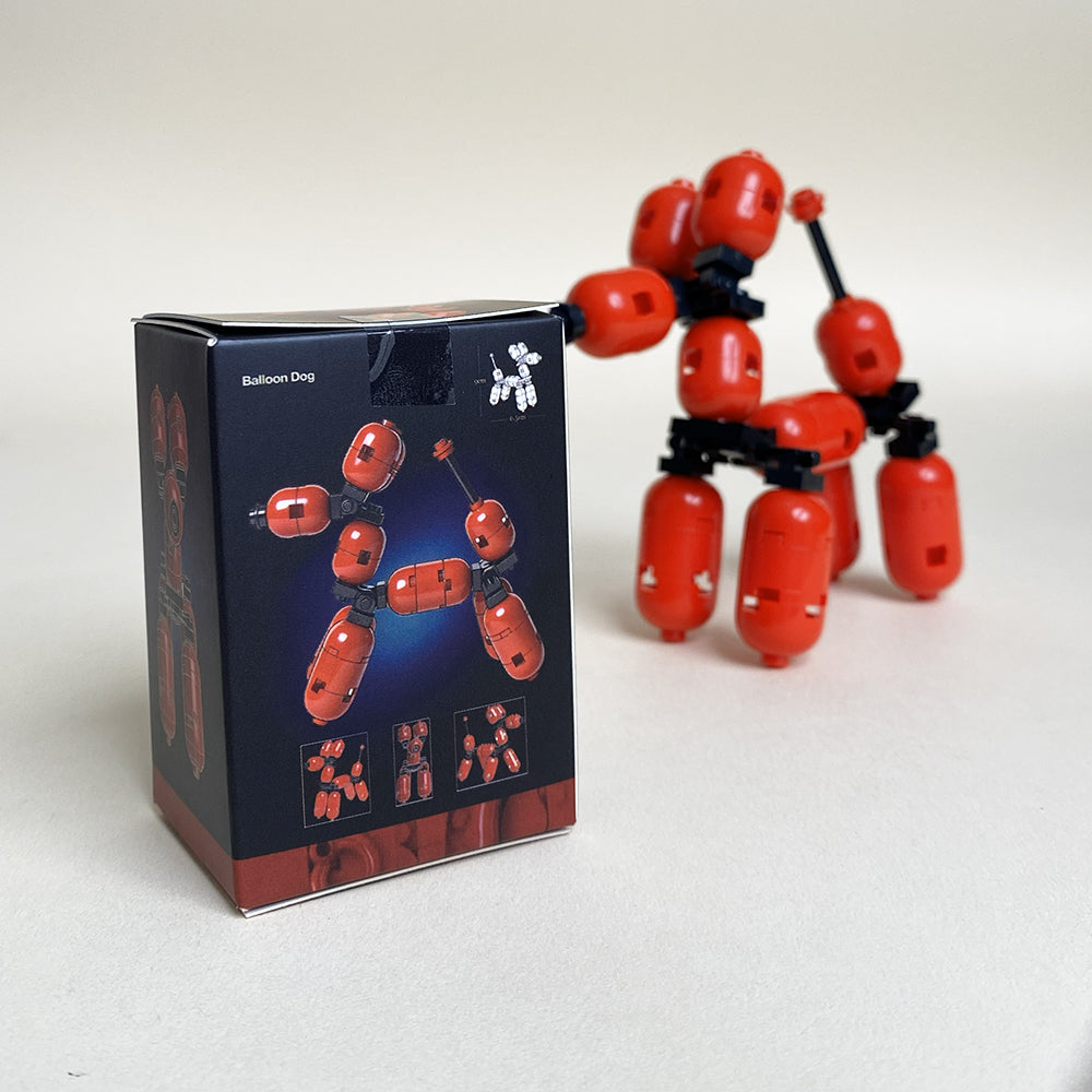 Balloon Dog Mini MOC Set Come with Box and Manual