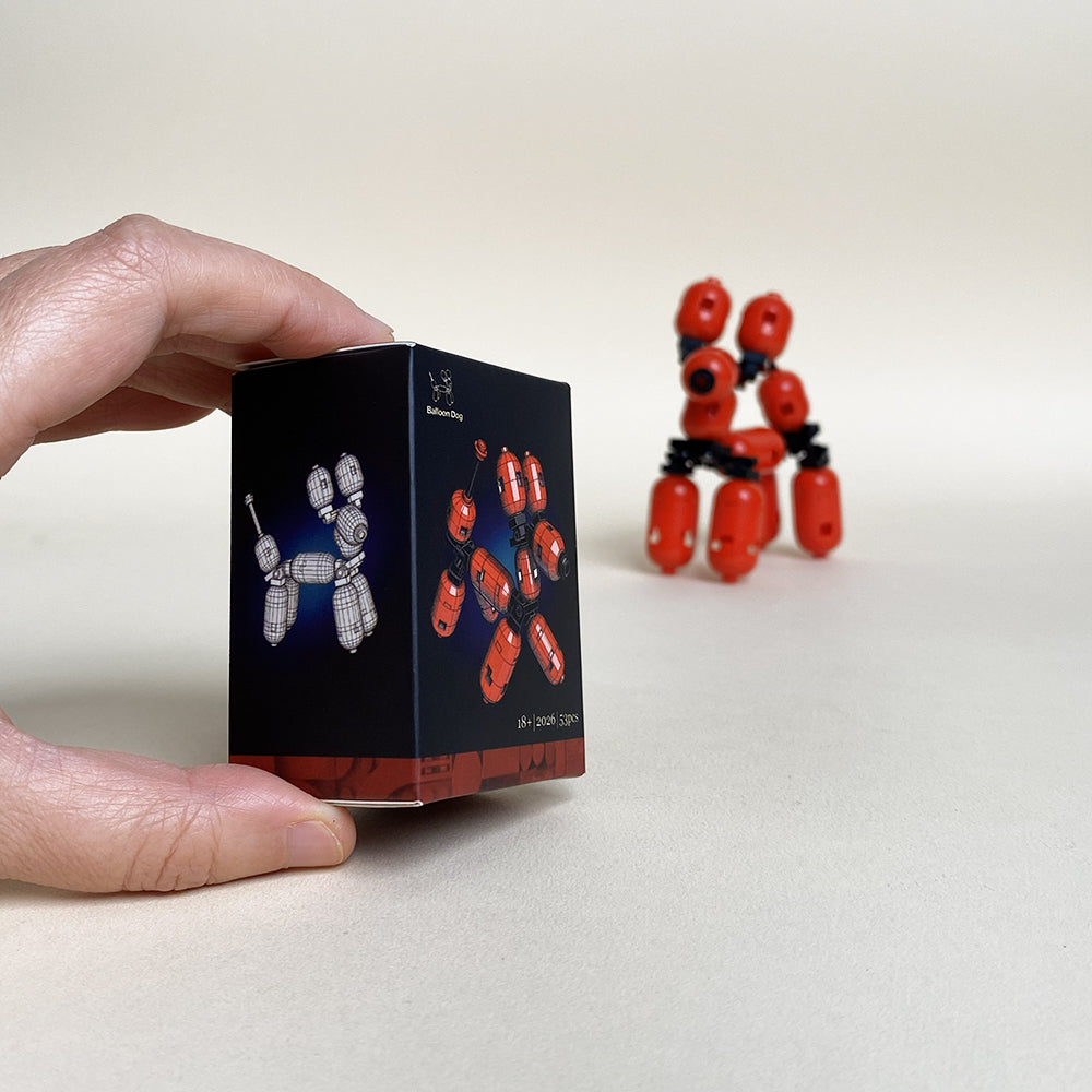 Balloon Dog Mini MOC Set Come with Box and Manual