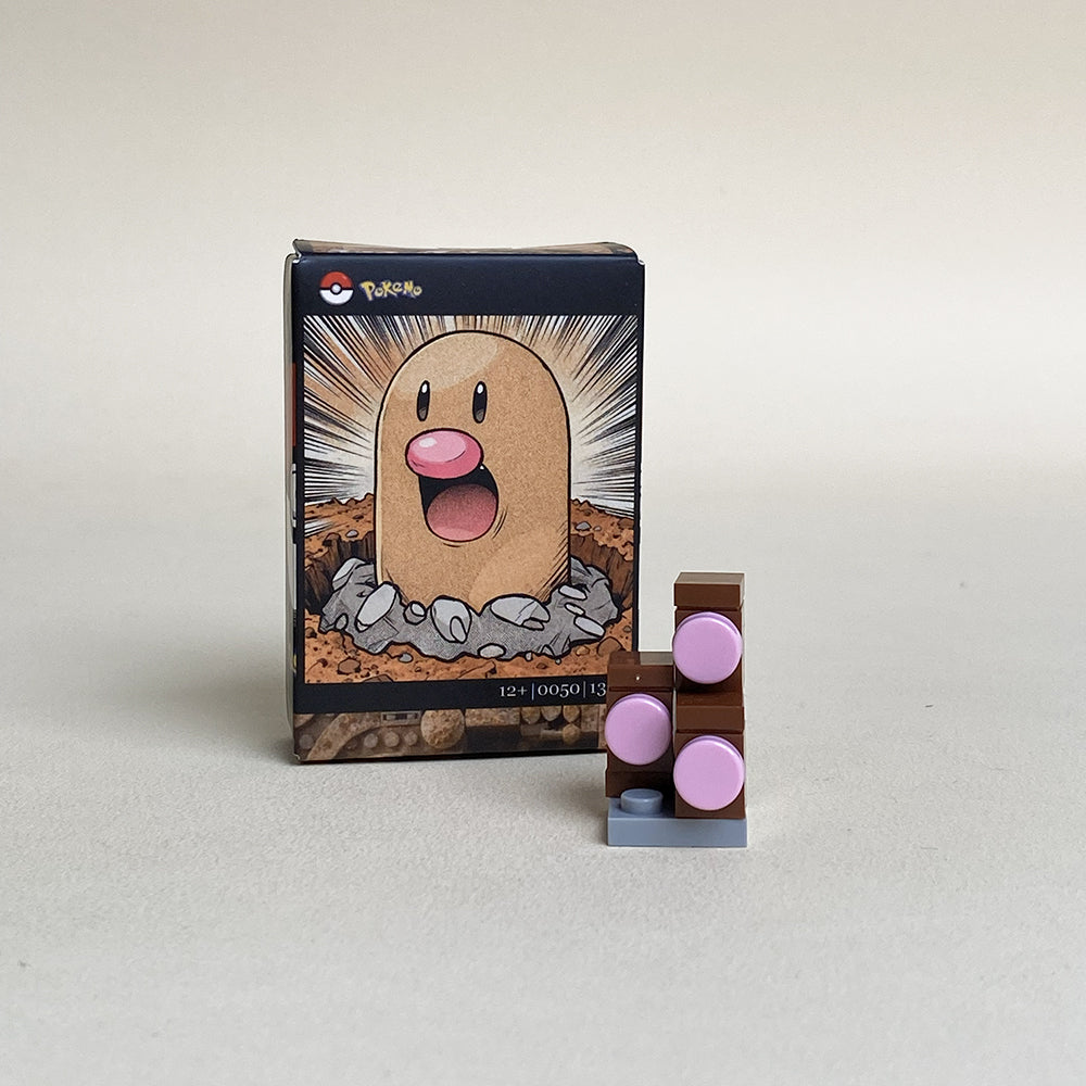 Pokémon Diglett Mini MOC Set Come with Box and Manual