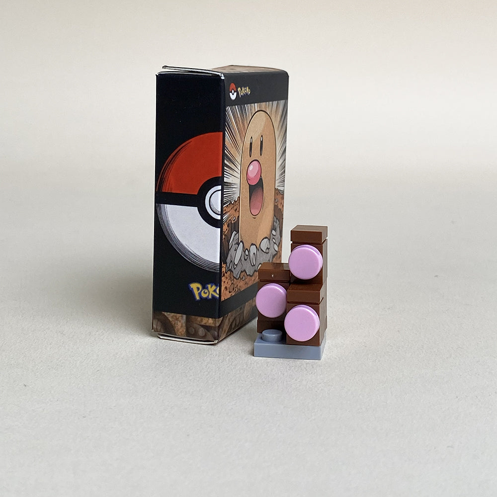 Pokémon Diglett Mini MOC Set Come with Box and Manual