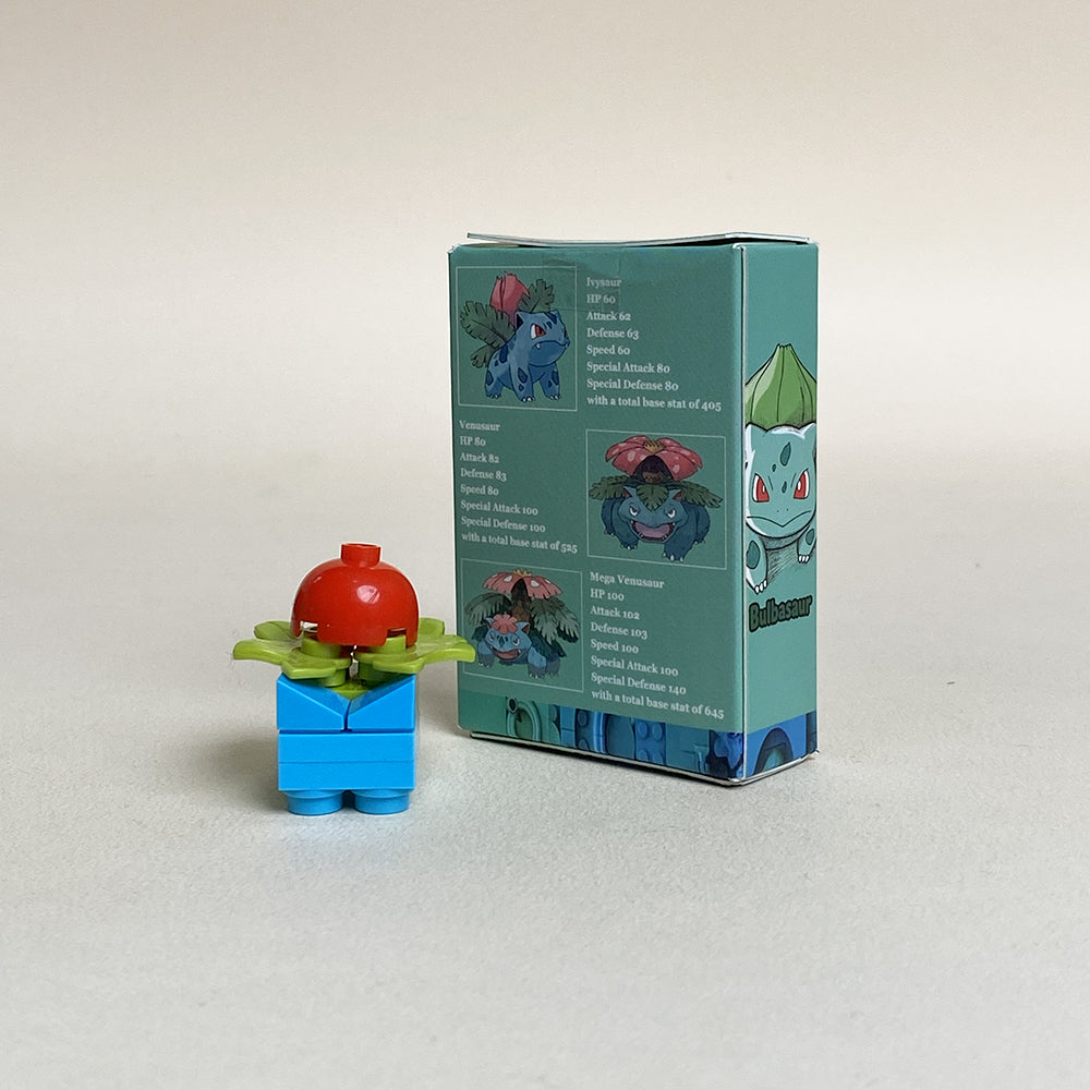 Bulbasaur Mini MOC Set Come with Box and Manual