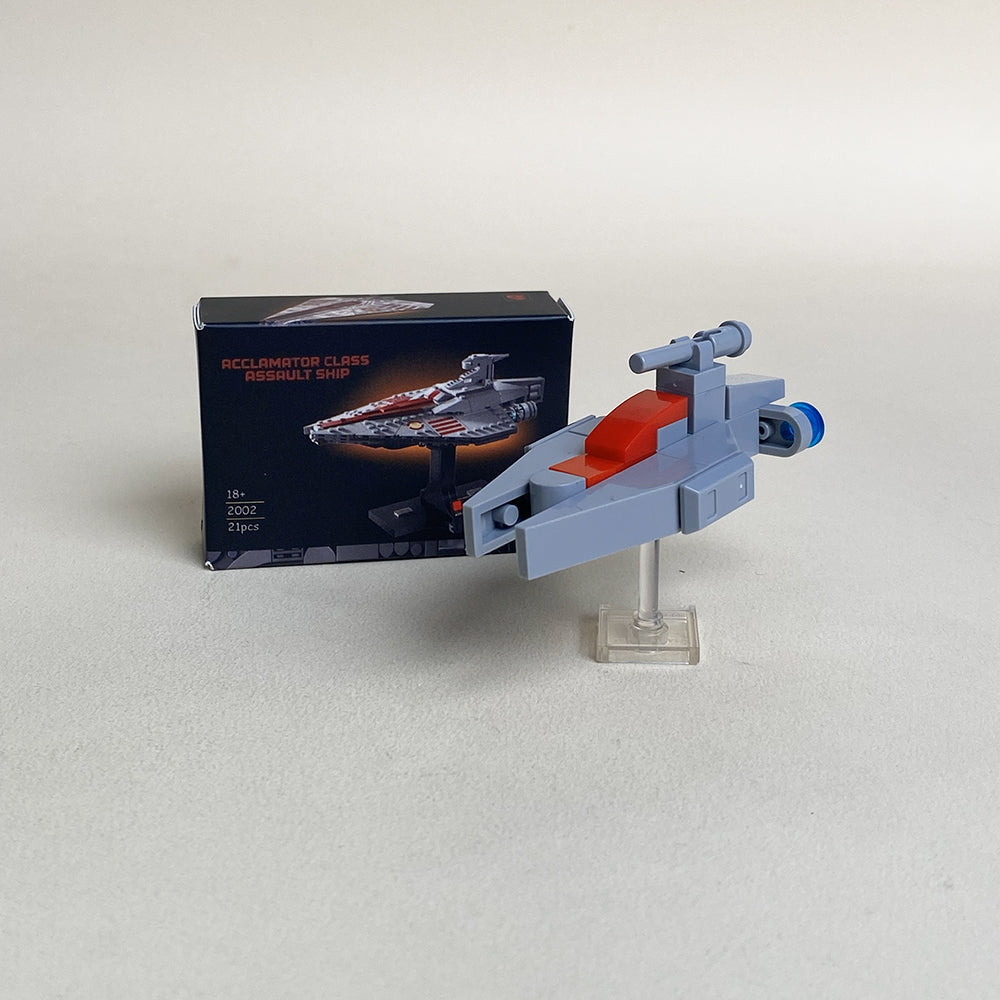 Acclamator-class Assault Transport Mini MOC Set Come with Box and Manual
