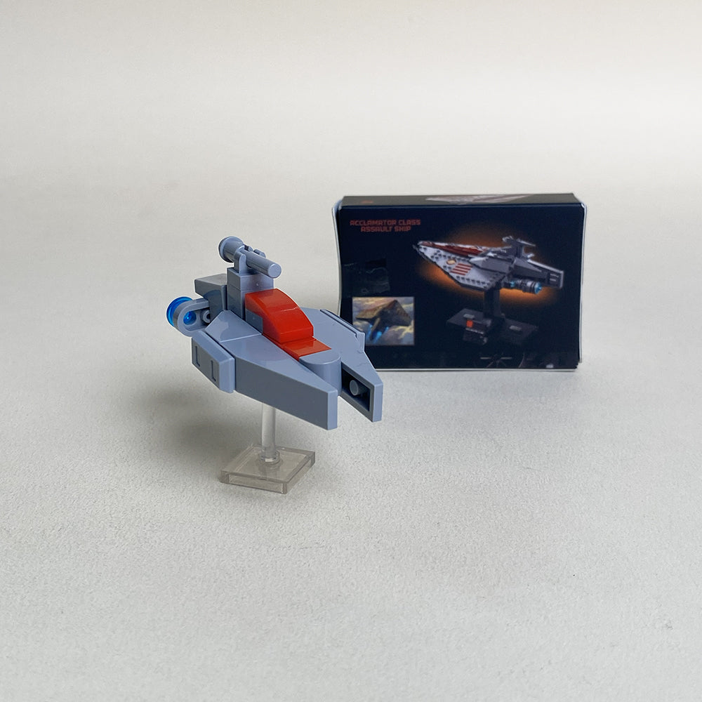 Acclamator-class Assault Transport Mini MOC Set Come with Box and Manual