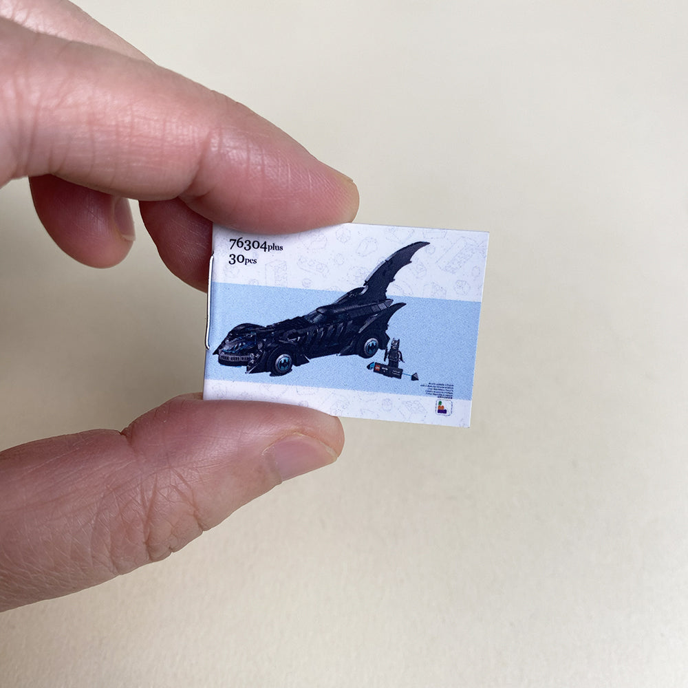 Batman Batmobile Mini MOC Set Come with Box and Manual