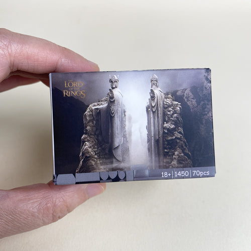 Argonath Mini MOC Set Come with Box and Manual