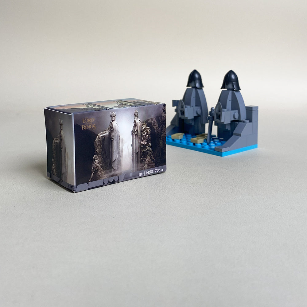 Argonath Mini MOC Set Come with Box and Manual