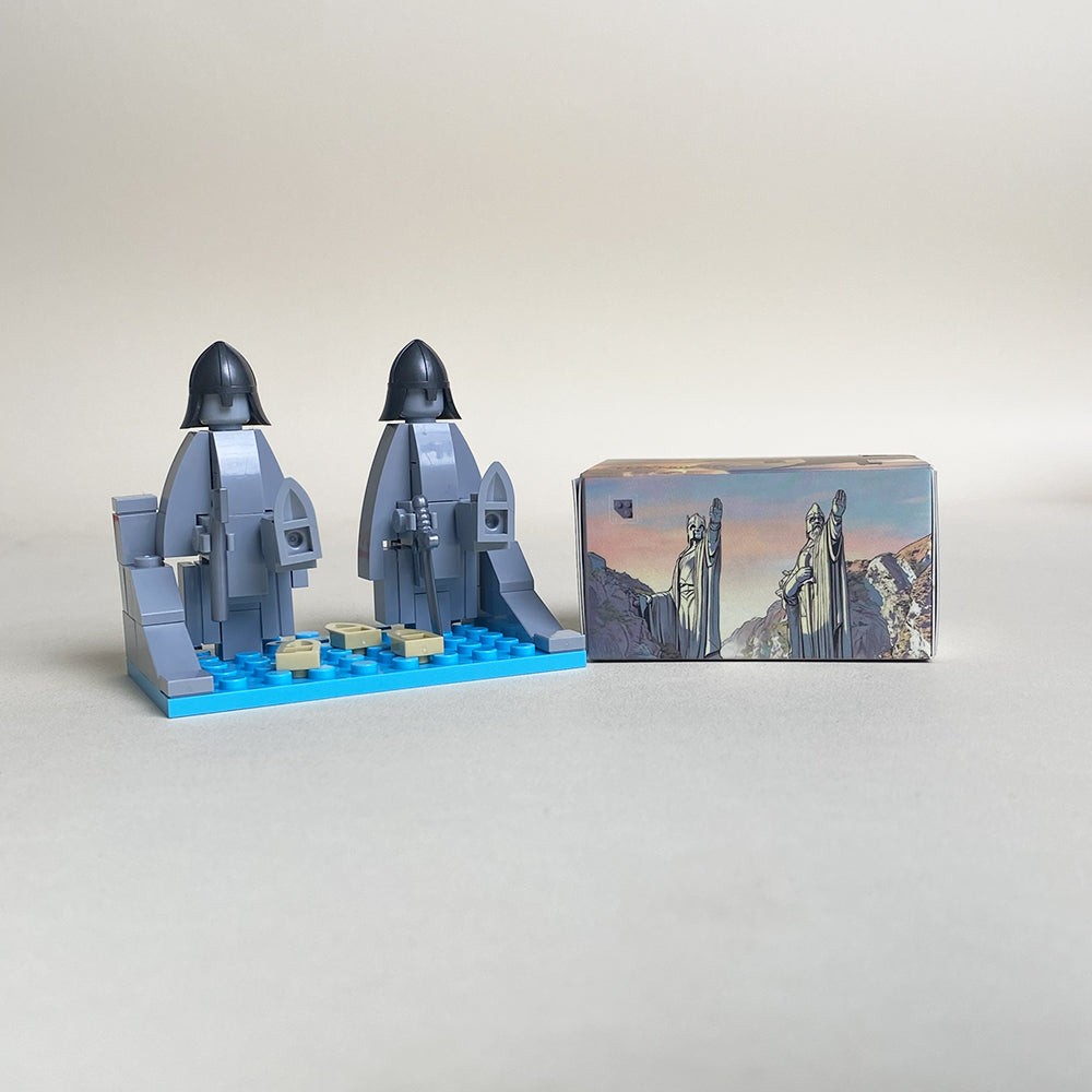 Argonath Mini MOC Set Come with Box and Manual