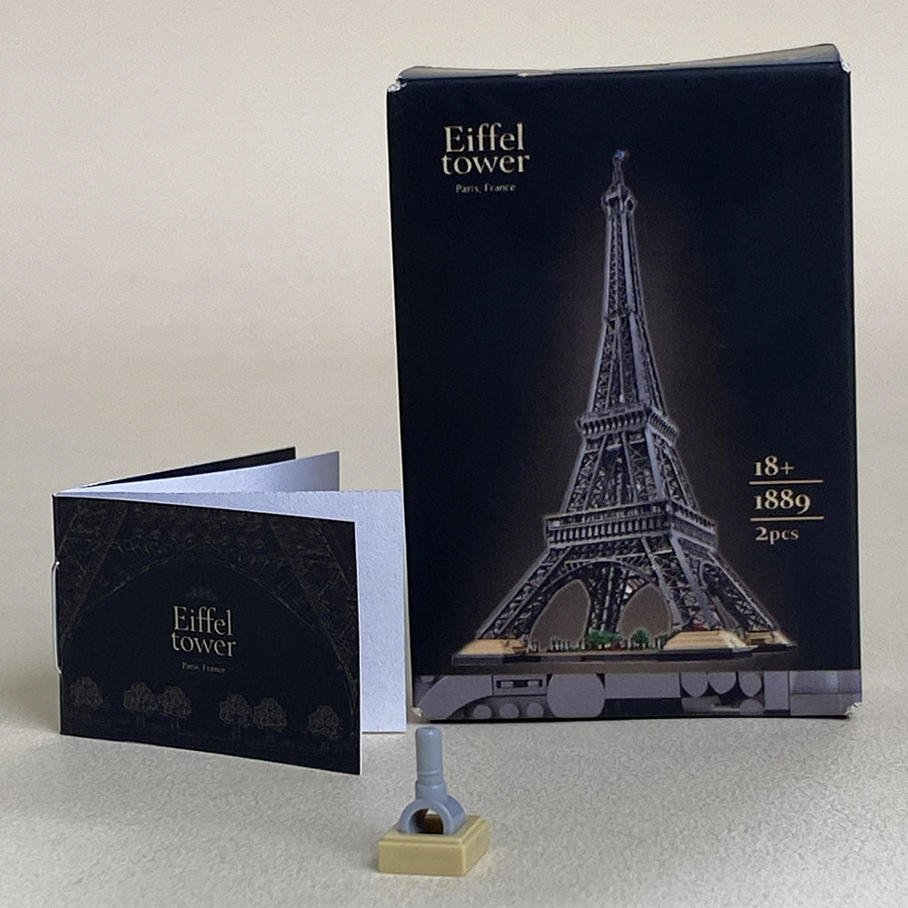 Micro Eiffel Tower MOC Building Set Come with Box and Manual