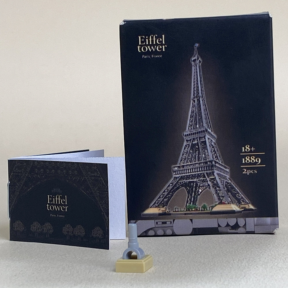 Micro Eiffel Tower MOC Building Set Come with Box and Manual
