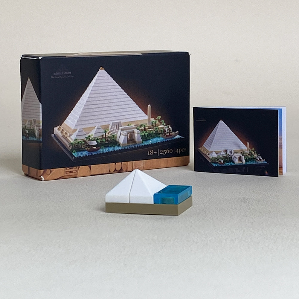 Mini Pyramid MOC Building Set Come with Box and Manual