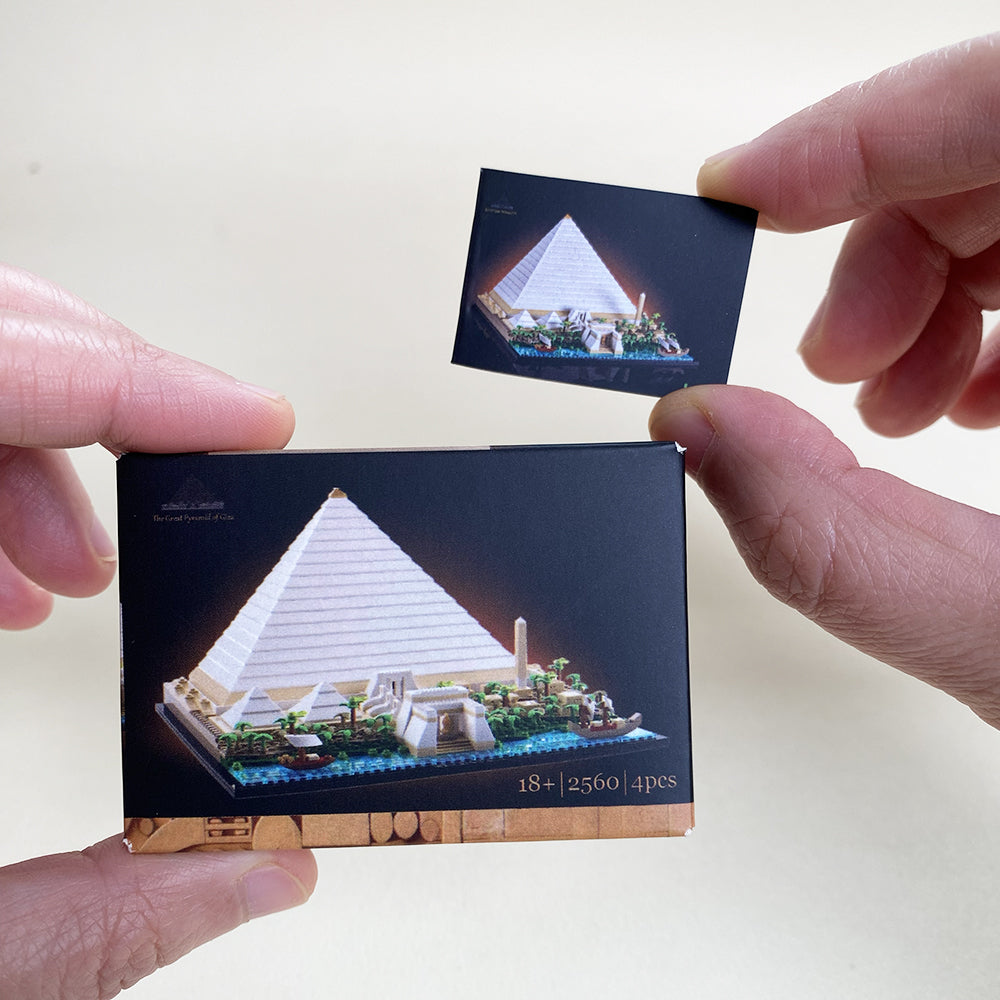 Mini Pyramid MOC Building Set Come with Box and Manual