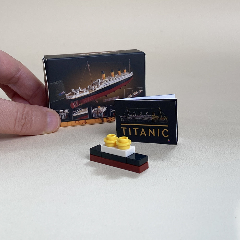 Mini Titanic MOC Building Set Come with Box and Manual