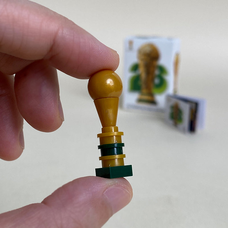 2026 FIFA World Cup Mini Trophy Building Blocks Set, with Instructions & Box