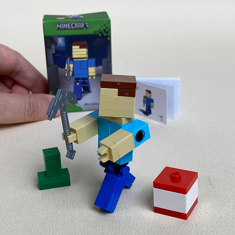 Minecraft Steve Mini MOC Set Come with Box and Manual