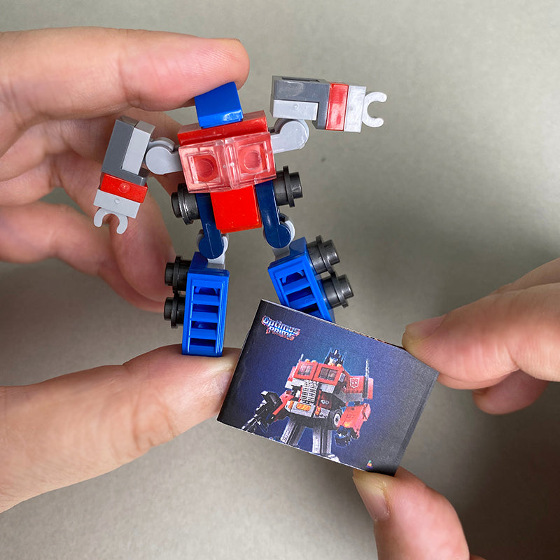 Optimus Prime Mini MOC Set Come with Box and Manual