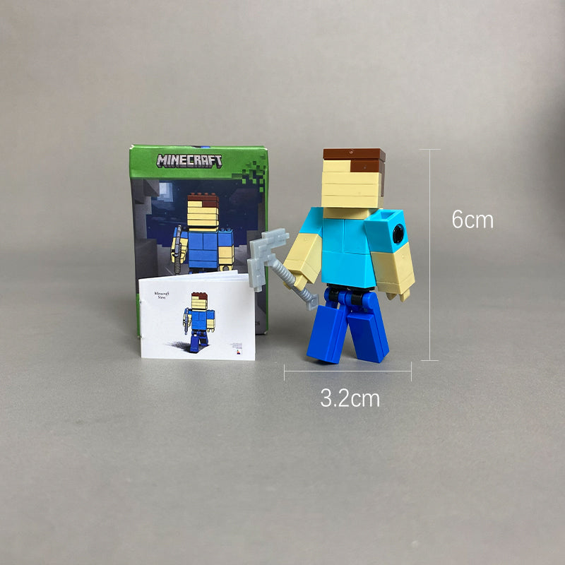 Minecraft Steve Mini MOC Set Come with Box and Manual