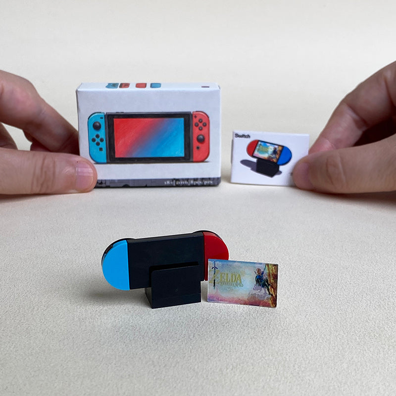 Switch Mini Building Blocks Set come with Manual Cart and Box