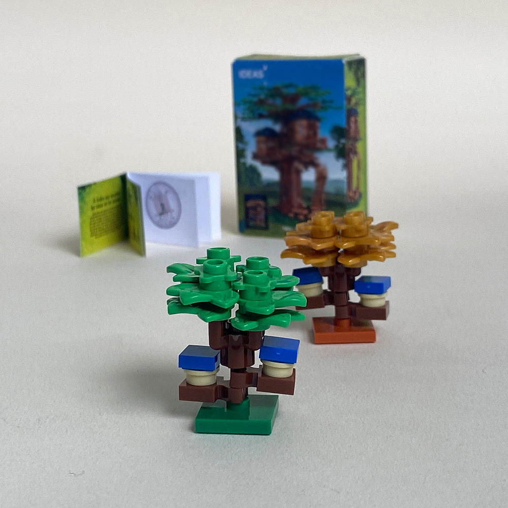 Набор для самостоятельной сборки мини-домика на дереве (MOC), ручной работы, в комплекте коробка и инструкция. 